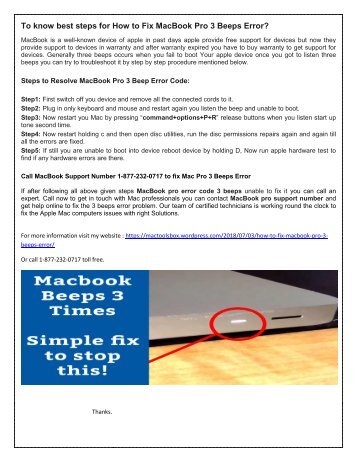 mac mini error 3 beeps